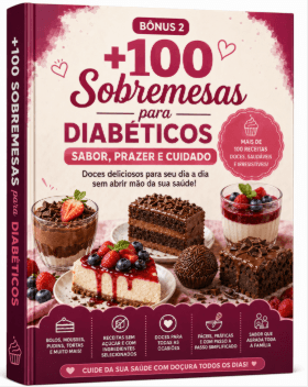 Capa +100 Sobremesas para Diabéticos