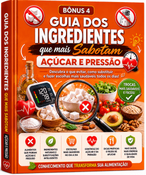 Capa Guia dos Ingredientes que Mais Sabotam Açúcar e Pressão