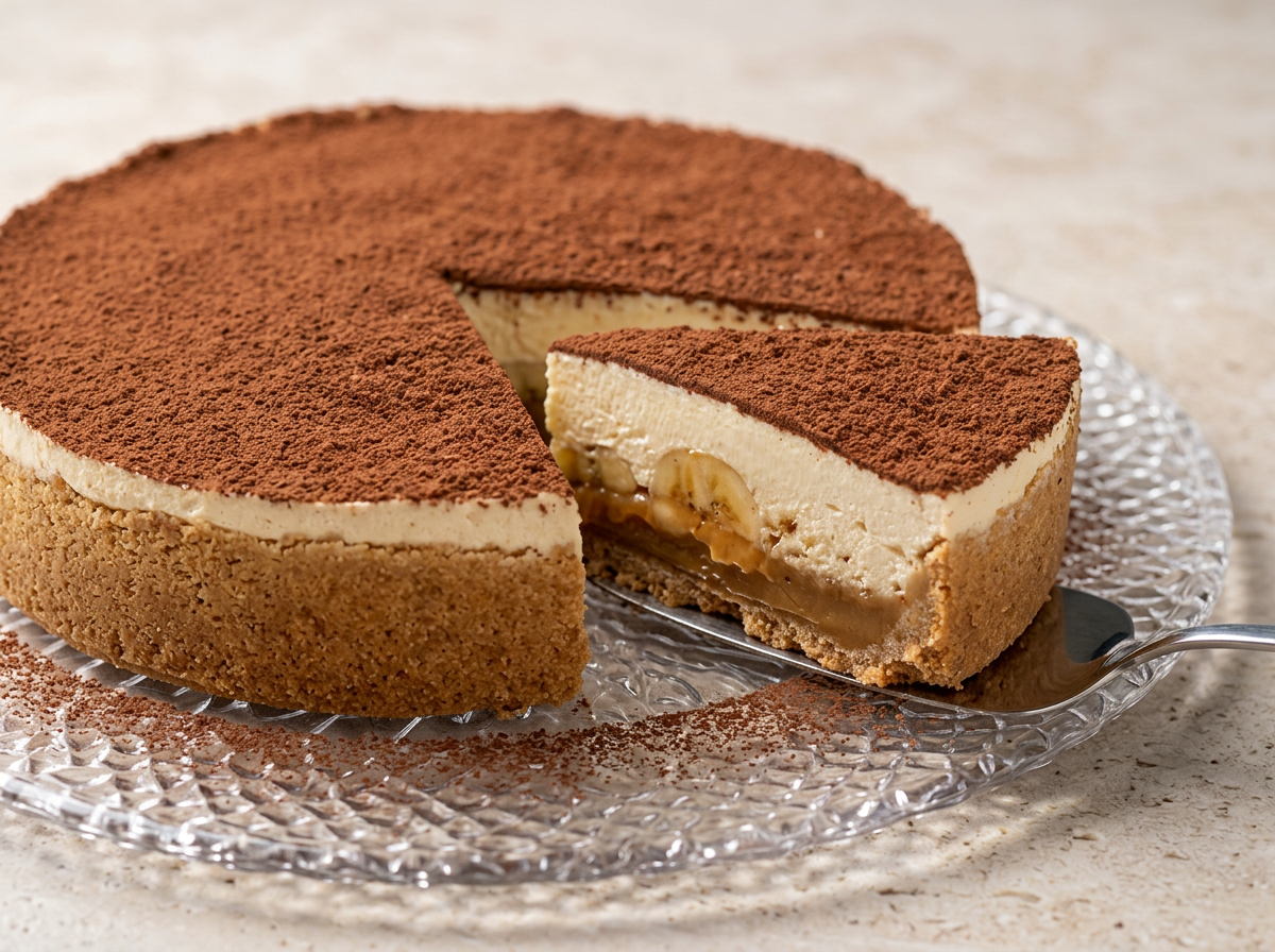 Torta de banoffee com cacau